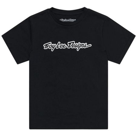 Camiseta infantil TROY LEE DESIGNS Signature - negro - motoscamaralweb.com