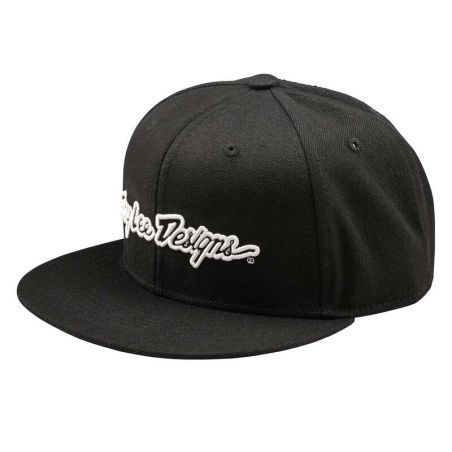 Gorra TROY LEE DESIGNS Flat Bill Snapback Signature - negro - motoscamaralweb.com