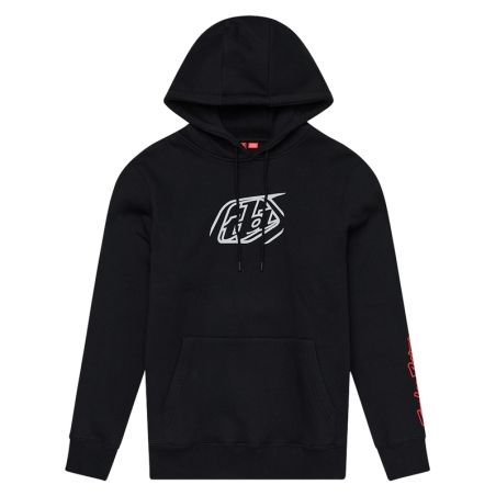Sudadera con capucha infantil TROY LEE DESIGNS Badge - negro - motoscamaralweb.com