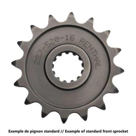 Piñón RENTHAL acero estándar 515U - 520 - motoscamaralweb.com