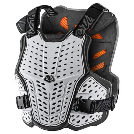 Peto TROY LEE DESIGNS Rockfight CE - Blanco - motoscamaralweb.com