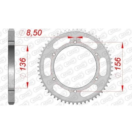 Corona AFAM acero 53104 - motoscamaralweb.com