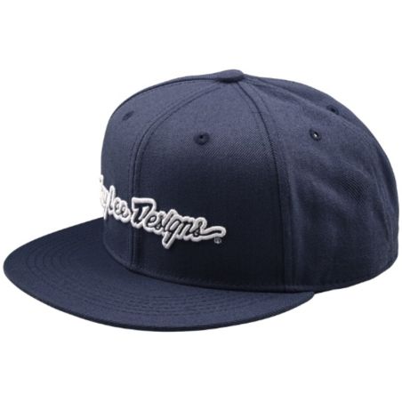 Gorra TROY LEE DESIGNS Flat Bill Snapback Signature - Indigo - motoscamaralweb.com