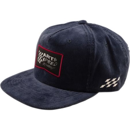 Gorra TROY LEE DESIGNS Unstructured Snapback Winners Circle - Corduroy Indigo - motoscamaralweb.com