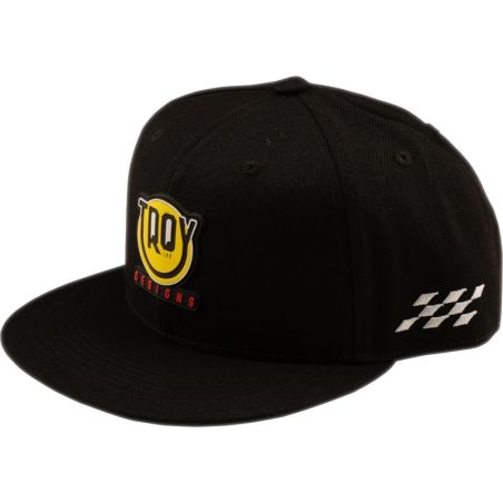 Gorra TROY LEE DESIGNS Flat Bill Snapback Happy Dayz - negro - motoscamaralweb.com