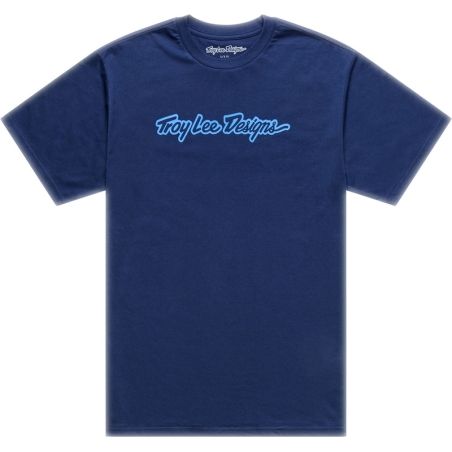 Camiseta TROY LEE DESIGNS Signature - Navy/Aero Blue - motoscamaralweb.com