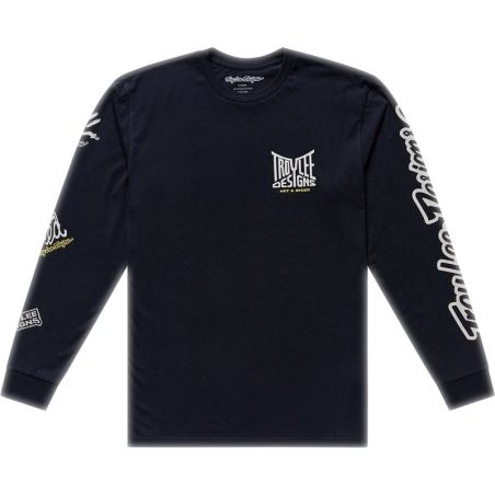 Camiseta TROY LEE DESIGNS Long Sleeve Handlebar - negro - motoscamaralweb.com