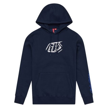 Sudadera con capucha infantil TROY LEE DESIGNS Badge - Navy - motoscamaralweb.com