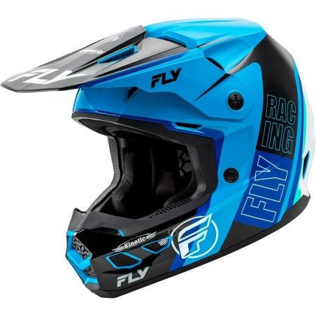 Casco FLY RACING Kinetic Rally - Azul / Negro / Blanco - motoscamaralweb.com