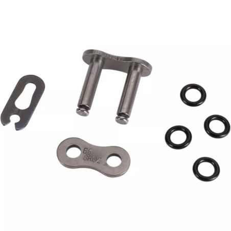 Enganche de cadena EK 520SROZ2 SKJ (clip semiprensado) - Color acero - motoscamaralweb.com