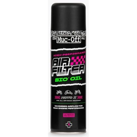 Aceite para Filtro de Aire Bio MUC-OFF - Spray 500ml - motoscamaralweb.com