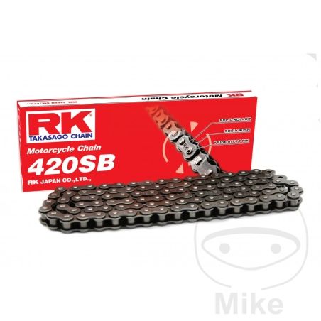 Cadena RK 420SB sin retén con clip | RK | Motos Camaral