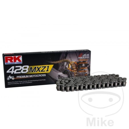 Cadena RK sin retén 428MXZ1/130 con clip | RK | Motos Camaral