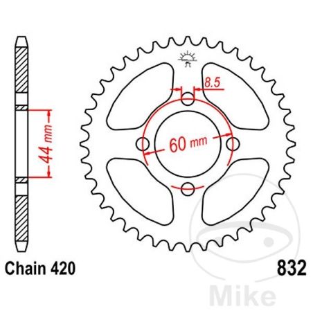 Corona 39 Dientes Paso 420 | Recambio Moto | Motos Camaral