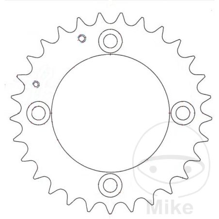 Corona 29 Dientes Paso 520 Negra | Motos Camaral