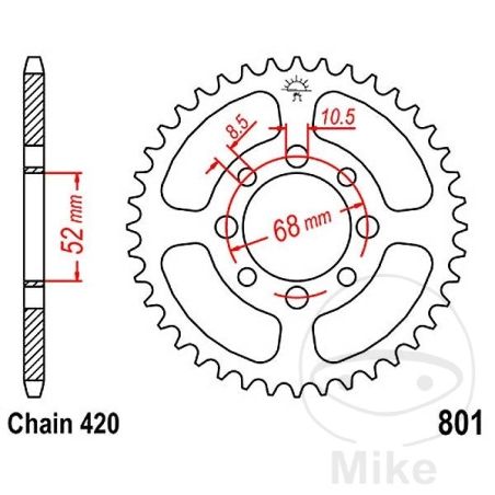 Corona 30 Dientes Paso 420 | Recambio Alternativo | Motos Camaral