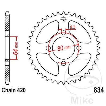 Corona 32 Dientes Paso 420 | Recambio Moto | Motos Camaral