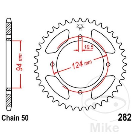 Corona 37 Dientes Paso 530 | Recambio Moto | Motos Camaral