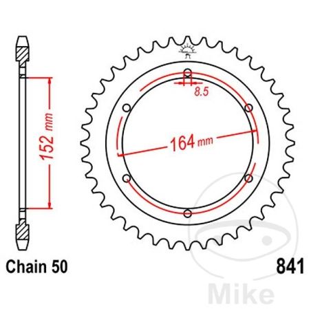 Corona de Arrastre 42 Dientes Paso 530 | Motos Camaral