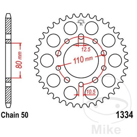 Corona 42 Dientes Paso 530 | Recambio Moto | Motos Camaral