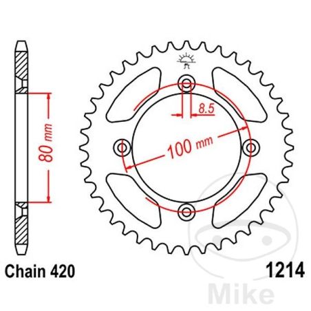 Corona 47 Dientes Paso 420 | Recambio Moto | Motos Camaral