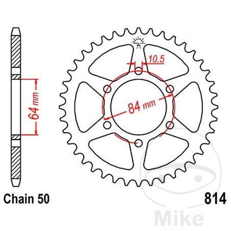 Corona de Arrastre 42 Dientes Paso 530 | Motos Camaral