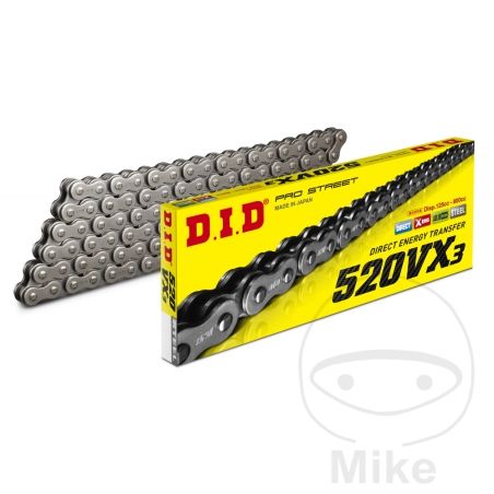 Cadena DID 520VX3 X-Ring 112 Eslabones | DID | Motos Camaral