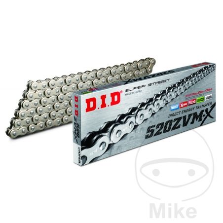 Cadena DID 520ZVMX X-Ring S&amp;S por Pasos | Motos Camaral