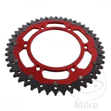 Corona Dual ZF 48 Dientes Paso 520 Rojo | Motos Camaral