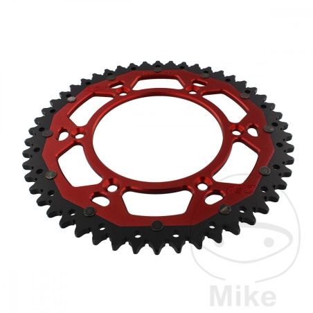 Corona ZF Dual 50 Dientes Paso 520 Rojo | Motos Camaral