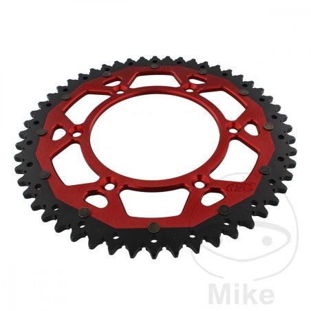 Corona Dual ZF 52 Dientes Paso 520 Rojo | Motos Camaral