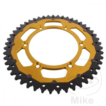 Corona Dual ZF 49 Dientes Paso 520 Dorada | Motos Camaral
