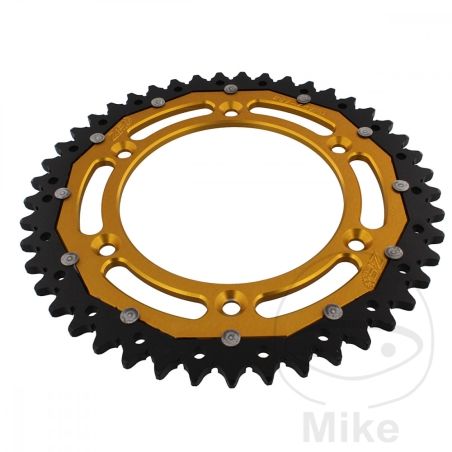Corona Dual ZF 45 Dientes Paso 520 Dorada | Motos Camaral