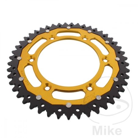 Corona ZF Dual 47 Dientes Paso 520 Dorada | Motos Camaral