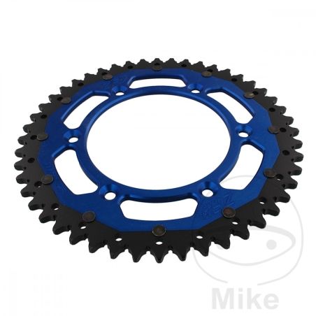 Corona Dual ZF 48 Dientes Paso 520 Azul | Motos Camaral
