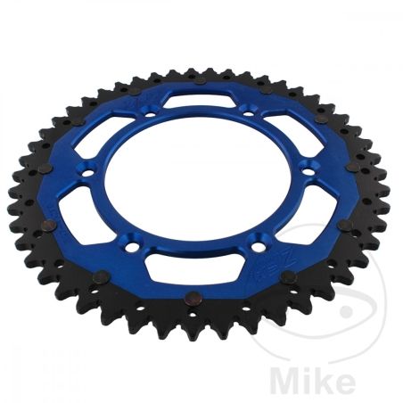 Corona Dual ZF 49 Dientes Paso 520 Azul | Motos Camaral