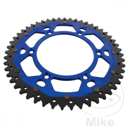 Corona Dual ZF 51 Dientes Paso 520 Azul | Motos Camaral