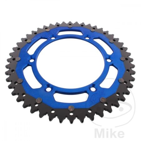 Corona dual ZF 48D 520 azul | ZF | Motos Camaral