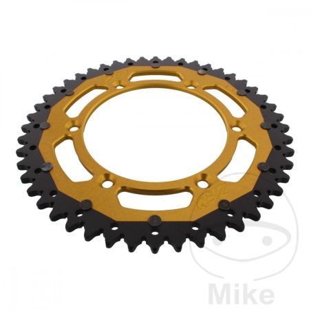 Corona Dual ZF 48 Dientes Paso 520 Dorada | Motos Camaral