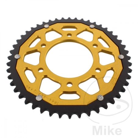Corona ZF Dual 48 Dientes Paso 428 Dorada | Motos Camaral