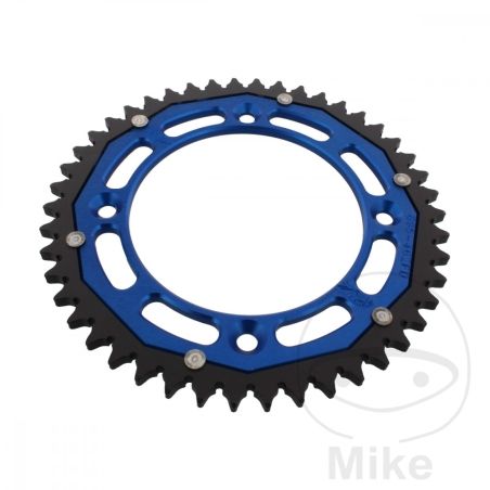 Corona Dual ZF 46 Dientes Paso 428 Azul | Motos Camaral