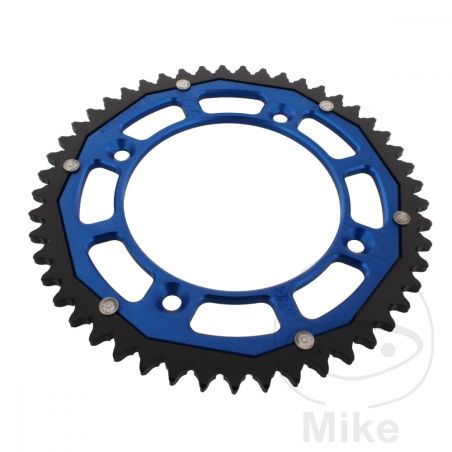 Corona Dual ZF 49 Dientes Paso 428 Azul | Motos Camaral