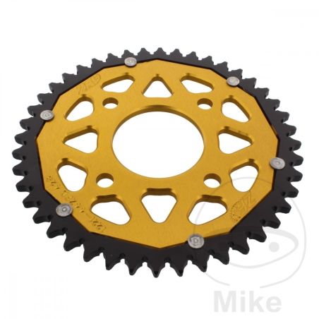 Corona ZF Dual 44 Dientes Paso 428 Dorada | Motos Camaral
