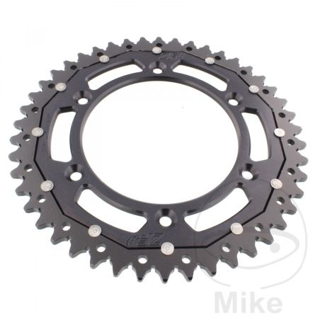 Corona Dual ZF 46 Dientes Paso 520 Negra | Motos Camaral