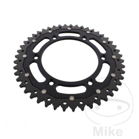 Corona Dual ZF 47 Dientes Paso 520 Negra | Motos Camaral