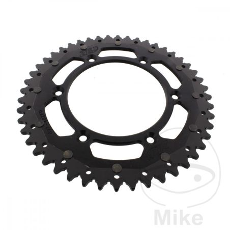 Corona Dual ZF 48 Dientes Paso 520 Negra | Motos Camaral