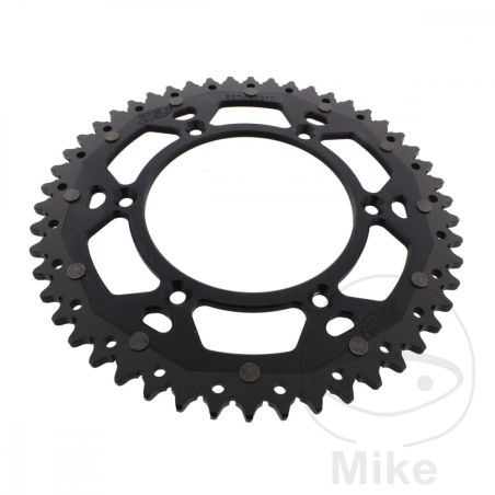 Corona Dual ZF 50 Dientes Paso 520 Negra | Motos Camaral