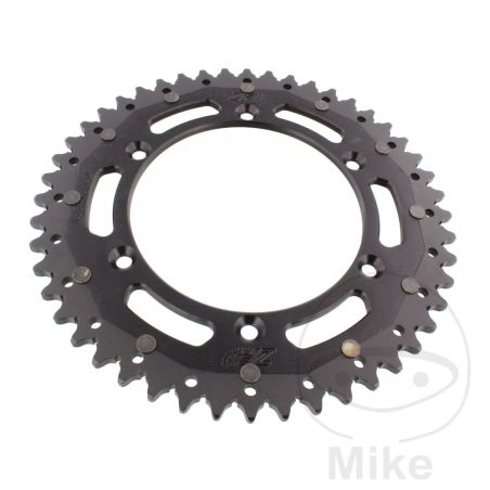 Corona Dual ZF 48 Dientes Paso 520 Negra | Motos Camaral
