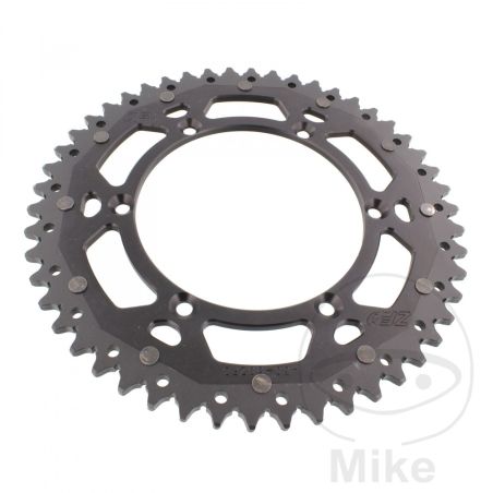 Corona Dual ZF 50 Dientes Paso 520 Negra | Motos Camaral