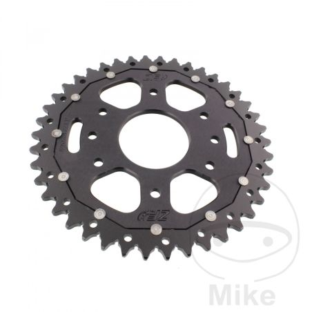 Corona ZF Dual 42 Dientes Paso 520 Negra | Motos Camaral